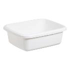 Opvaskebalje 10 ltr 370x302x124 mm Rektangul&aelig;r Hvid product photo