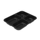 Bakke 4-rum C2227-4B rektangul&aelig;r L227xB178xH30mm 700my CPET sort product photo