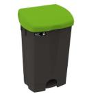 Pedalspand Nordic Recycle 50 ltr Sort Gr&oslash;nt l&aring;g product photo