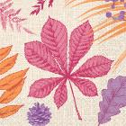 Napkin L33xW33cm 3-ply 1/4-fold FSC Bright Autumn product photo
