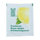 Wet wipe moisturizing wipe with lemon scent, individually packed product photo