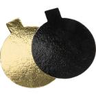 Cardboard with ear &Oslash;80mm 1100g black/gold product photo
