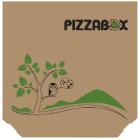 Pizza&aelig;ske TWK/242/E Treviso L29xB29xH3cm brun med tryk Pizzabox product photo