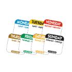 Label removable 1000 pcs/roll &Oslash;25mm FSC 7 colors - one for each day product photo