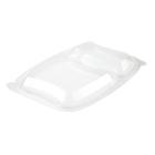 Lid Bistro Warm 2-compartment rectangular L254xW174xH23mm PP clear product photo