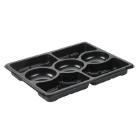 Tray 7-compartment 1518ml L320xW250xH33mm RAPET black product photo