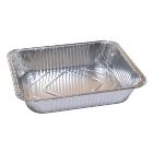 Aluminum tray 1/2 GN R106G 3600ml L32.4xW26.4xH6cm 100 my with rolled edge black product photo