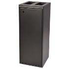 Waste rack 2x60ltr L360xW360xH865mm with Softclose lid Gray product photo