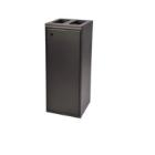 Affaldsstativ 2 delt 2x60ltr L345xB345xH865mm med L&aring;ge Sort product photo