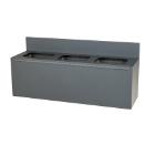 Affaldsstativ v&aelig;goph&aelig;ngt 3 delt 3x20ltr L1105xB320xH495mm med Softclose Gr&aring; product photo