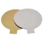 Cardboard with ear &Oslash;80mm 800g silver/gold product photo