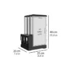 Dispenser For Cutlery L25xW20xH40cm Black product photo