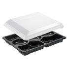 Tray Zen Selection 7-compartment 1518ml L320xW250xH69mm RAPET with Lid Black 5 s product photo