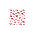Serviet 3-Lag 33x33cm Med Danske Flag Hvid product photo