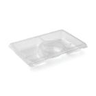 Plasttray clear rPET 25x166x33mm Tapas 3-comp product photo