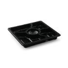 Selection platter black rPET 250x250x33mm Tapas 5-comp product photo