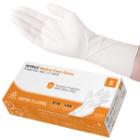 Unders&oslash;gelseshandske Engangs Satin Lang Str S Nitril uden Pudder Hvid AQL 1.0 product photo