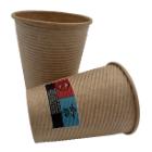 Kaffeb&aelig;ger Pap &Oslash;90xH110mm 30cl 12oz Rippled Light Brun product photo
