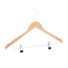 Blouse hanger 44.5 cm, Natural, notch and clip product photo