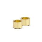 Lyseholder Uyuni 2-pak &Oslash;3.2xH2.3cm Til Stagelys Metal Messing product photo