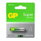 Battery GP Super Alkaline AAA 4-pack product photo