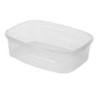 Plastic Cup Oval 350ml L136xW102xH38mm PP Clear product photo
