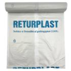 Knudes&aelig;k 200liter B850xL1600mm 35my Returplast Transparent product photo