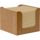 Serviet Duni Bio Dunisoft Natural brown cocktailserviet 20x20cm i papdispenser product photo