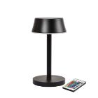 Lampe LED Nour Midi &Oslash;10xH20cm With Remote control Black product photo