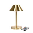Lampe LED Zelda Midi &Oslash;12xH21.5cm Med Fjernbetjening Guld product photo