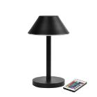 Lampe LED Zelda Midi &Oslash;12xH21.5cm Med Fjernbetjening Sort product photo