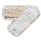 Moppe Lommer Clean Plus Damp Mop 40cm &Ouml;ko-tex med Frynser Hvid Dryp/Klap product photo