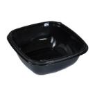 Plastsk&aring;l Kvadrat 375ml L127xB127xH50mm PET Sort - L&aring;g 144562 product photo