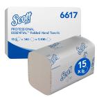 Scott V-Fold 1-Ply Paper Towel Sheets, L21xW20xD10.5cm, Recycled, White product photo