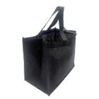 Shopping Bag L330xW210xH300mm Nonwoven/PP 70gsm Black product photo