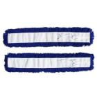 Moppe Lommer Tentax 2x100cm Akryl &Ouml;ko-tex med Frynser Bl&aring; T&oslash;r til Saks fremf&oslash;rer product photo