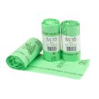 Bin Liner 10L W430xL450mm 15&micro;m PLA with Star-Sealed Bottom Biodegradable Green product photo