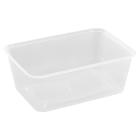 Tray 960 ml, 175 x 120 x 60 mm, noodle tray for microwave use, PP transparent product photo