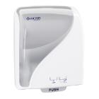 Dispenser H&aring;ndkl&aelig;derulle Lucart Identity Touch Free Plast Hvid Ber&oslash;ringsfri product photo