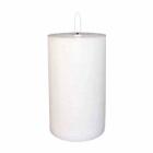 LED-bloklys 3 stk 10cm/12cm/15cm med 3D flamme Hvid product photo