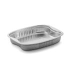 Alu tray Ready2Cook rect silver 552ml 183x148x30mm w/handle product photo