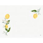 Duni Placemat 30&times;40 cm, Lemon Fiesta, White Paper with Pattern product photo
