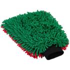 Bilvask Vaskehandske 30x23cm Microfiber Gr&oslash;n/R&oslash;d Dobbeltside product photo