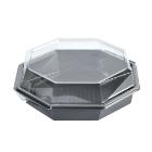 Multiboks Octaview 1-rum 1292ml 230x230x80mm med L&aring;g APET Gr&aring;/Klar product photo
