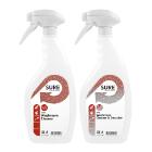 Flaske Tom Spray 750ml med Hoved/L&oslash;se labels Hvid til Sure Washroom Cleaner product photo