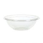 Plastic bowl, square 600 ml, L180 x W180 x H50 mm, PET, clear &ndash; Lid 121713 product photo