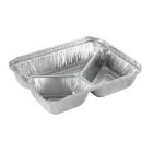 Alubakke 990ml L227xB177xH39 mm 3-rum Rektangul&aelig;r S&oslash;lv product photo