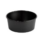 Salad Bowl Round 1300 ml Ronda Wide Ø184×66 mm Cardboard/PE Black product photo