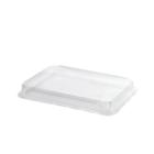 Rectangular plastic lid 256 x 182 x 32 mm APET Transparent. product photo
