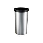 Waste container Iris 50 ltr &Oslash;38x73 cm Round Plastic Metal finish product photo